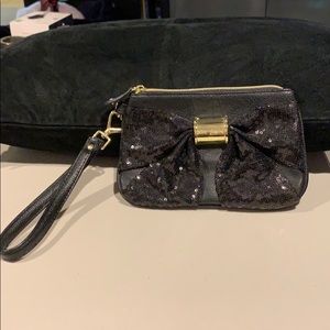 Betsey Johnson Black Wristlet
